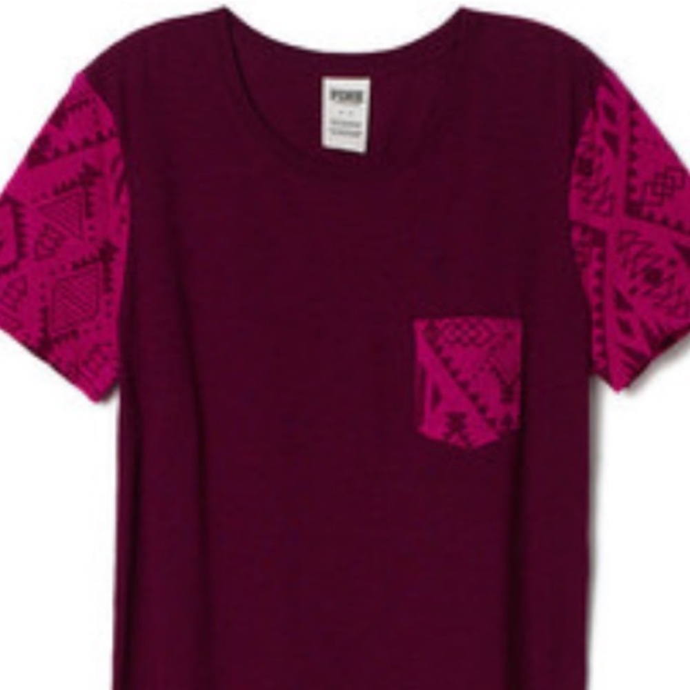 Victoria’s Secret PINK Crewneck Pocket T-shirt